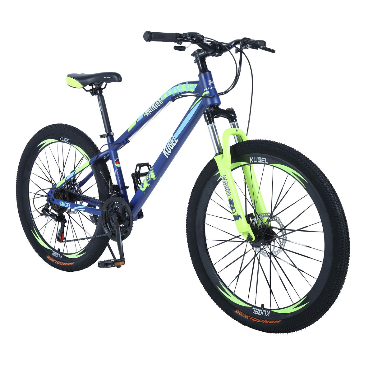 Image of [US Direct] Kugel Rainier 20 Inch Steel Mountain Bike 21 Speeds Outdoor Cycling Bike Road Bike For Male and Female